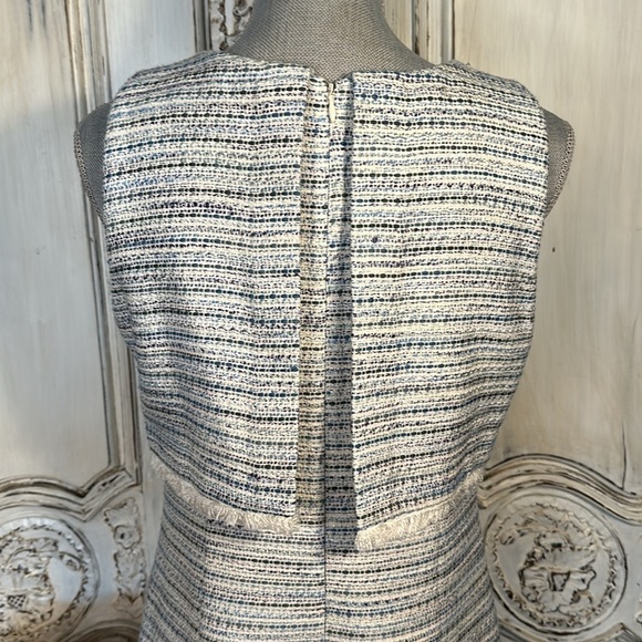 Ann Taylor Factory Retro 60’s Tweed Sleeveless Empire Dress  Attached Over Top - Picture 8 of 10
